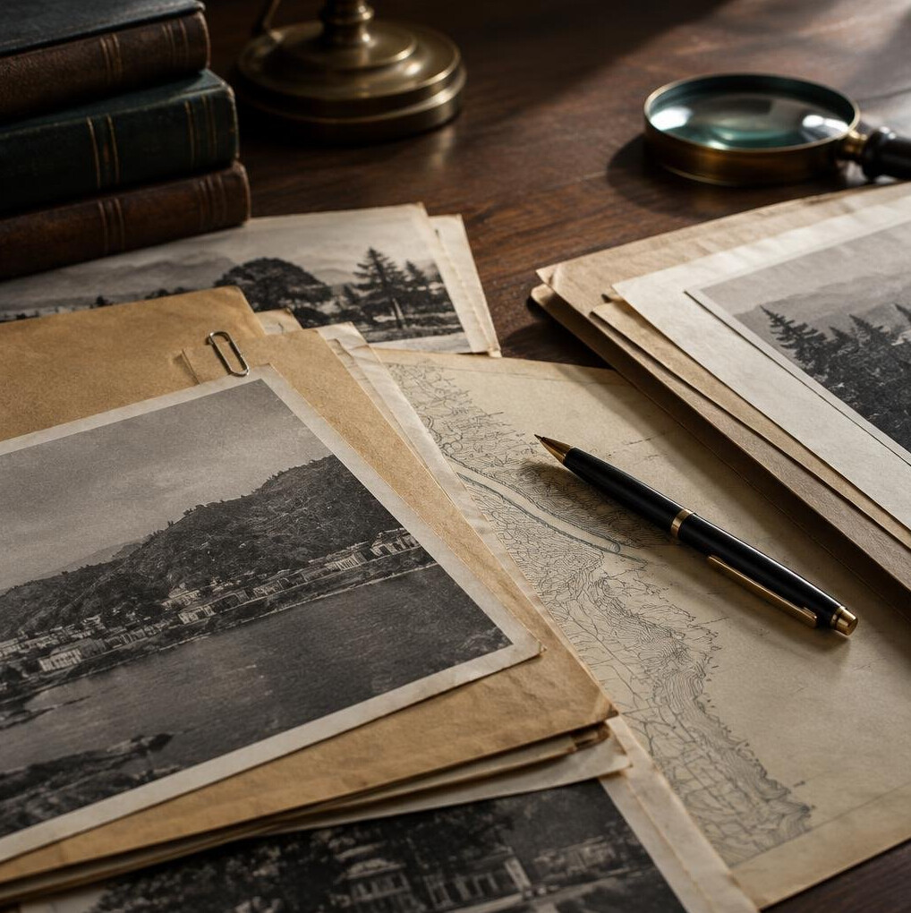 Documents and a pen on a desk