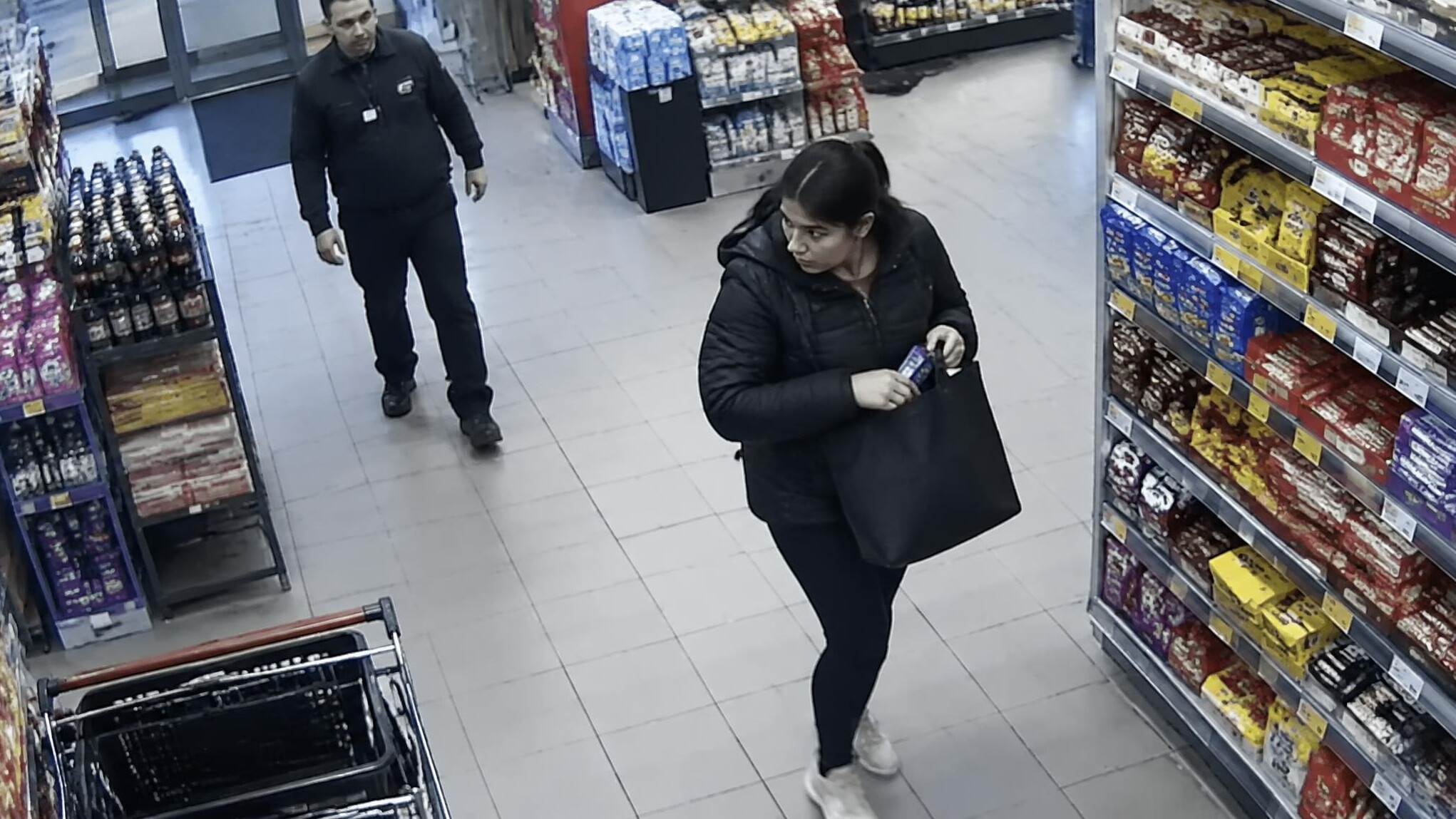shoplifter caught in store