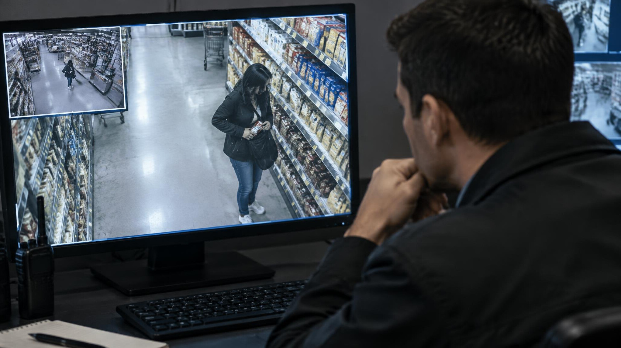 security camera footage review